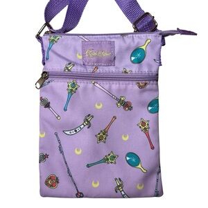 Loungefly Sailor Moon Moon Stick Passport Crossbody Bag - Purple